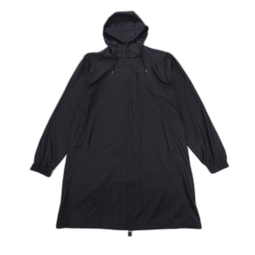 NEW Rains Long Storm Breaker Black Minimal Modern Gorpcore Quiet Luxury Nomcore